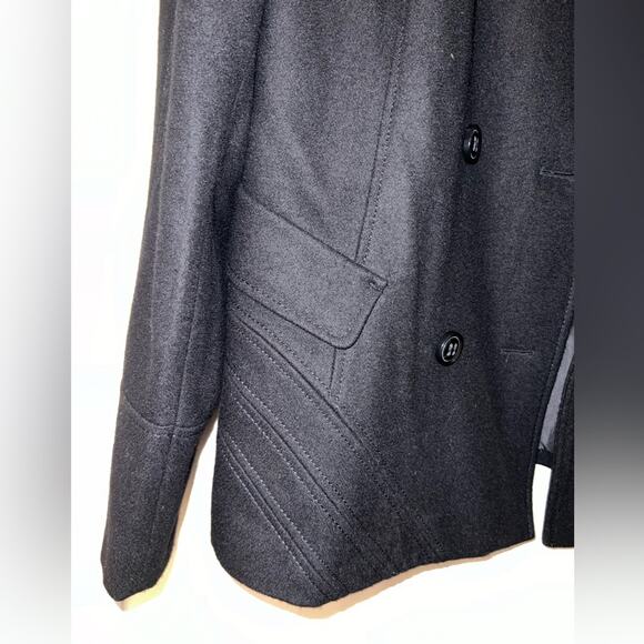 NWOT APOSTROPHE Black Recycled Wool Blend Jacket Women’s Size XL - Picture 2 of 16